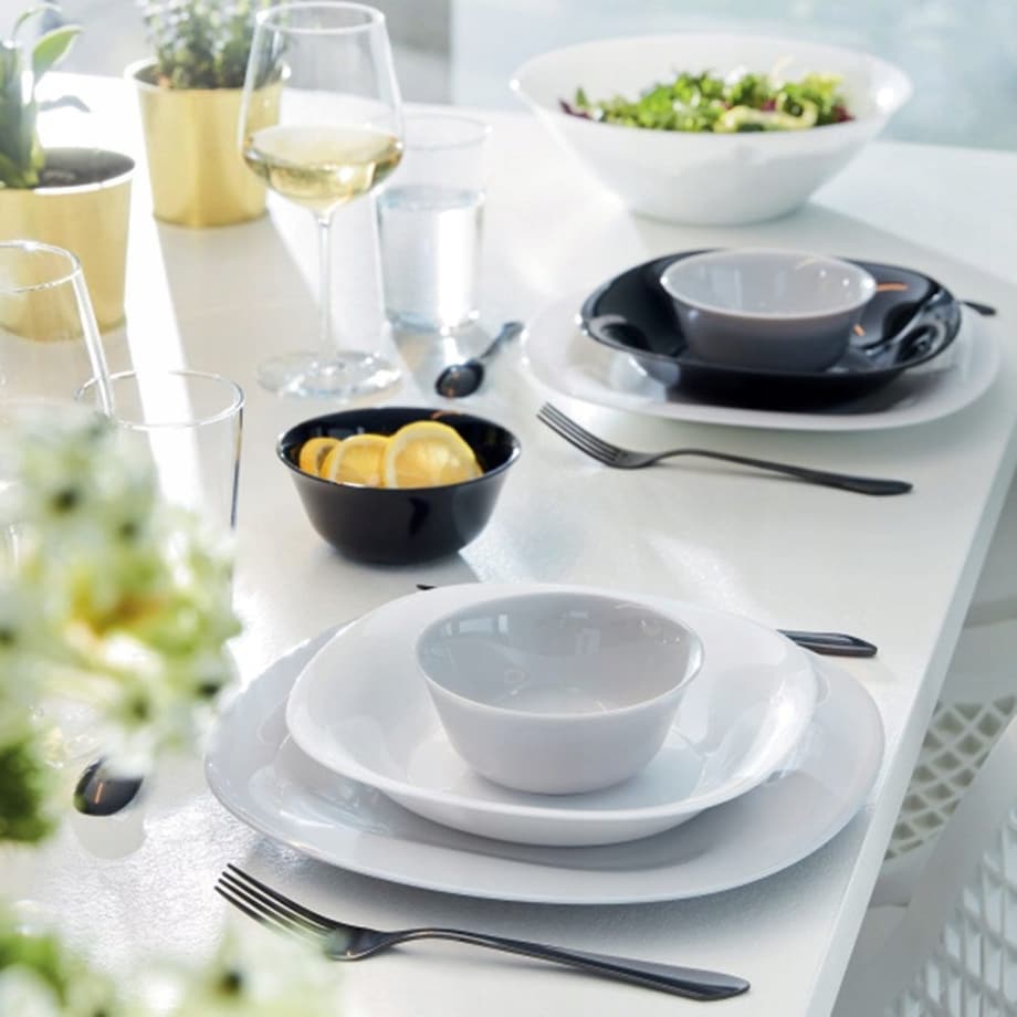 4x salaterka MISKA DIWALI na jedzenie PŁATKI ZUPĘ 750 ml LUMINARC szary