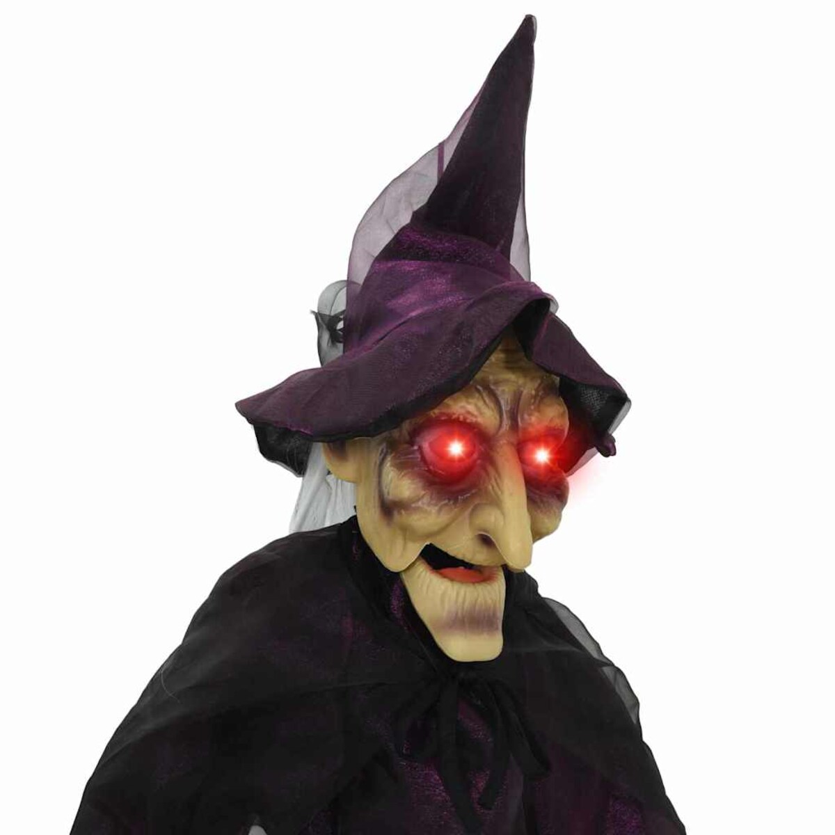 vidaXL Rozmawiająca Czarownica na Halloween Fioletowy 216 x 125 cm