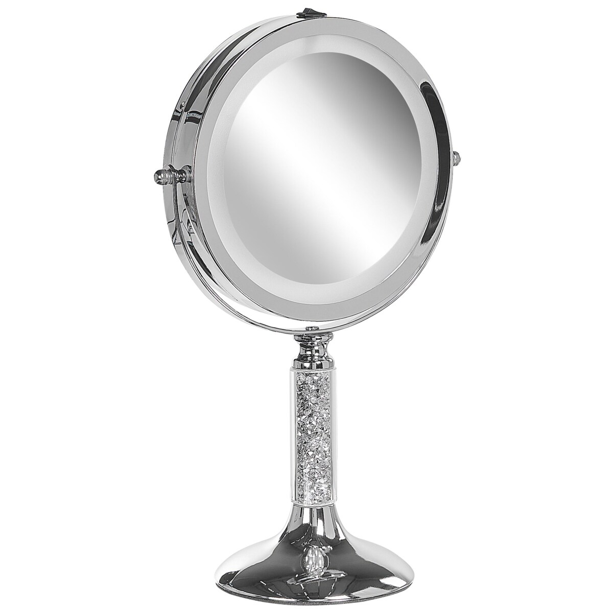 Lusterko kosmetyczne LED ø 18 cm srebrne BAIXAS