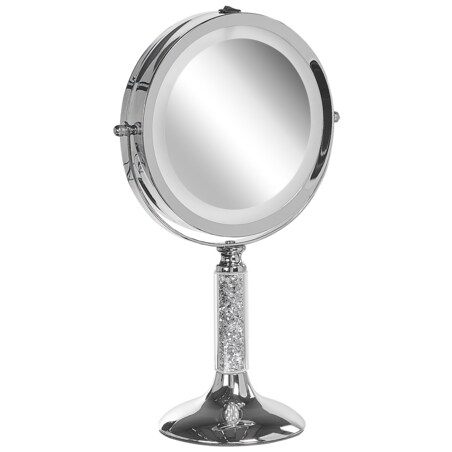 Lusterko kosmetyczne LED ø 18 cm srebrne BAIXAS