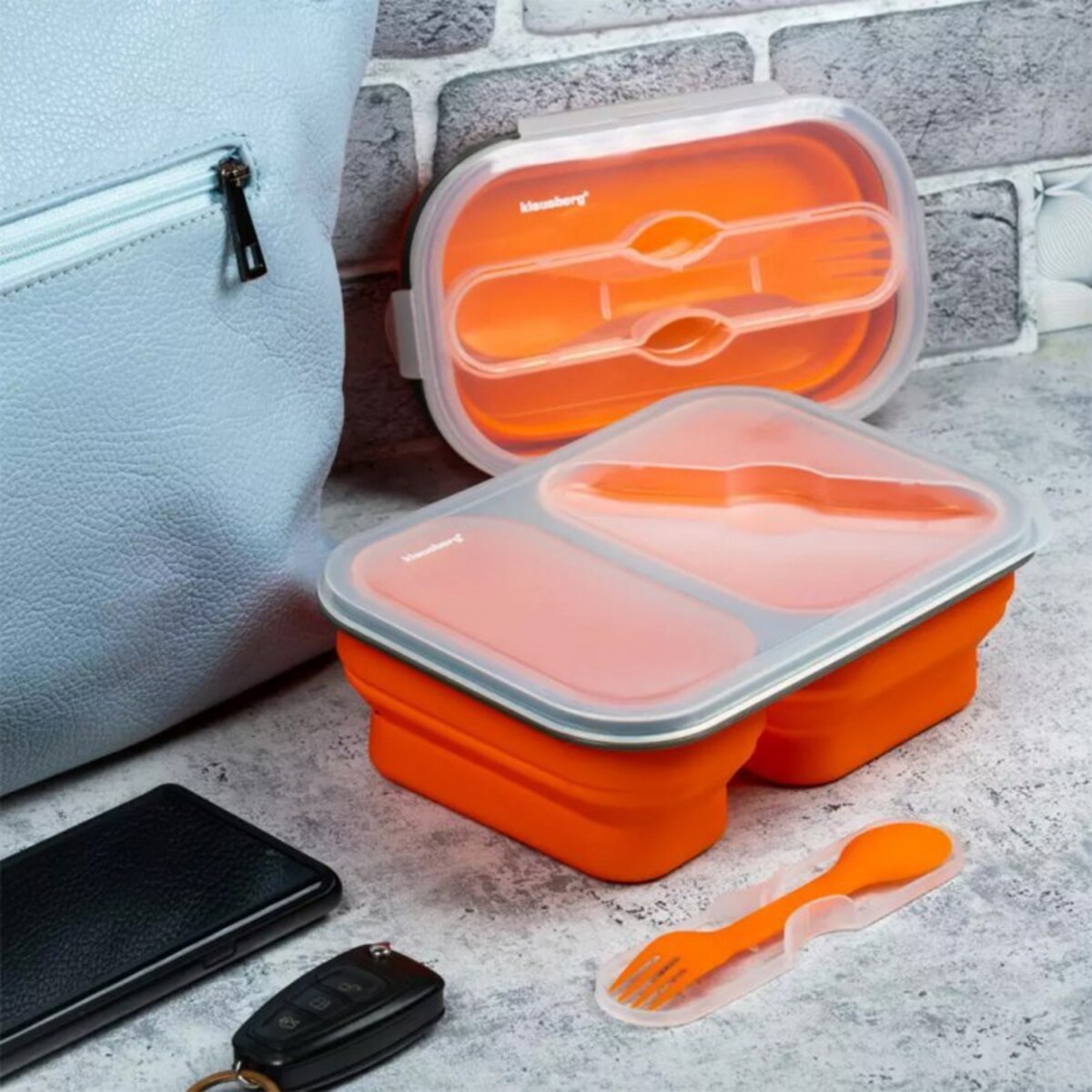 Silikonowy Składany Lunch Box Klausberg Kb-7023