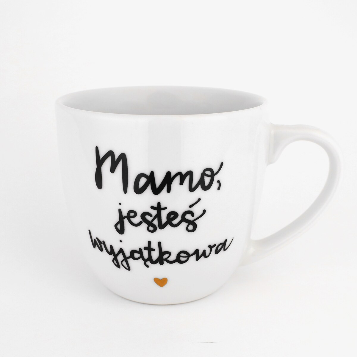 Kubek 300 ml - Mamo jesteś wyjątkowa ZŁOTE SERCE