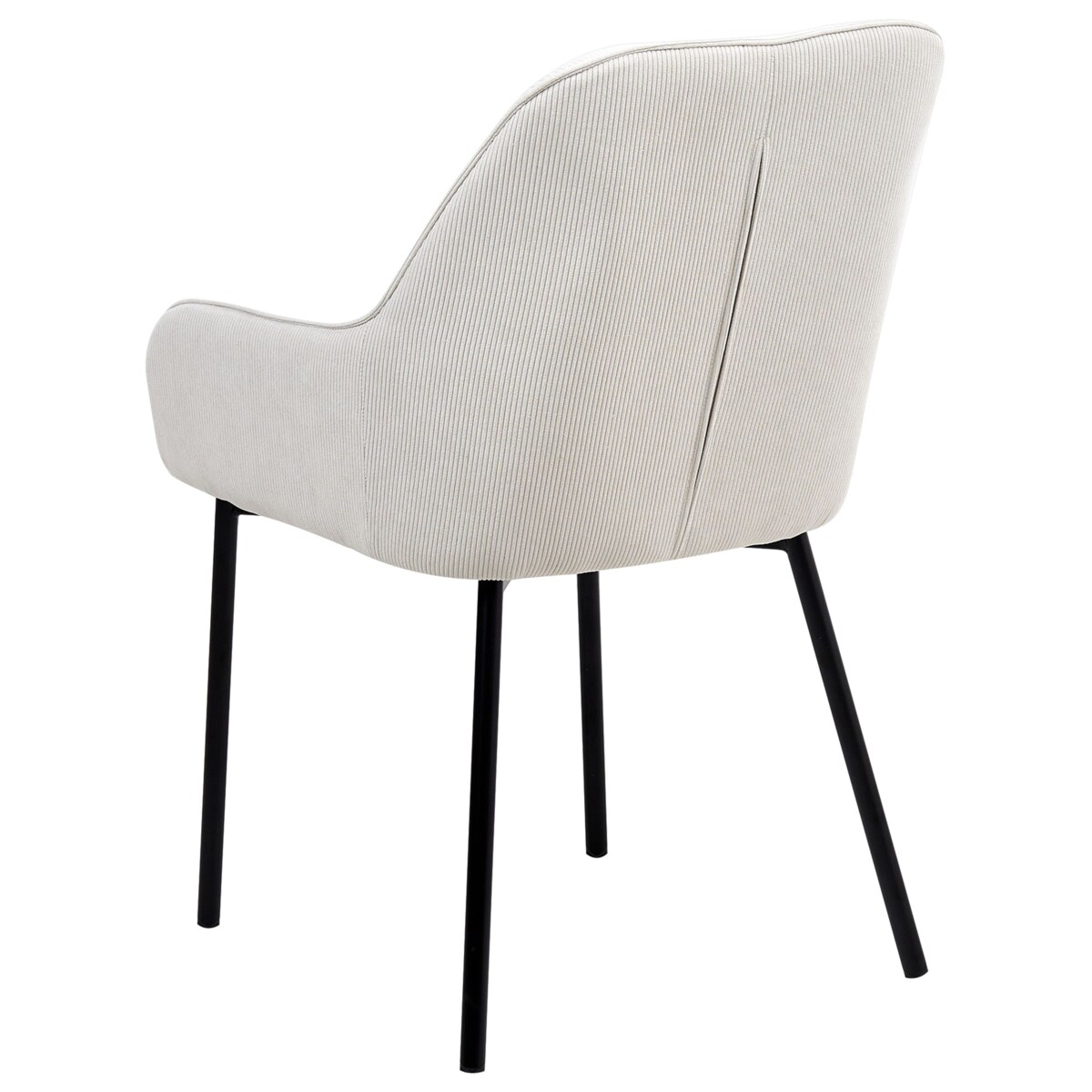 Zestaw 2 krzeseł do jadalni LOVERNA Sztruks Złamana biel