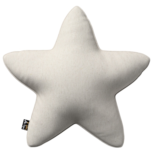 Poduszka Lucky Star, melanż szaro-beżowy, 52x15x52cm, Happiness