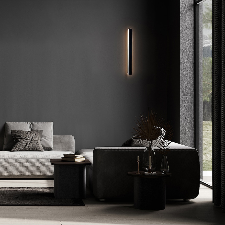 Kinkiet Light Prestige Bodo czarny LED CCT 3000K/4000K/6000K (regulowana) 1 szt.