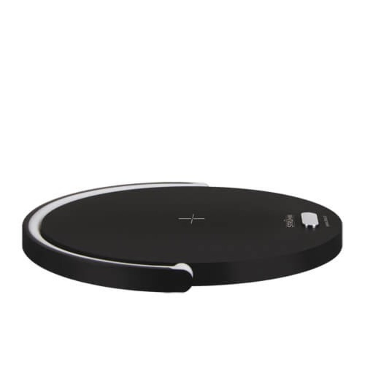 Biurkowa LAMPKA stojąca SATURN 03863 Ideus stołowa LAMPA okrągła LED 10W 4000K z przewodem USB-C czarna