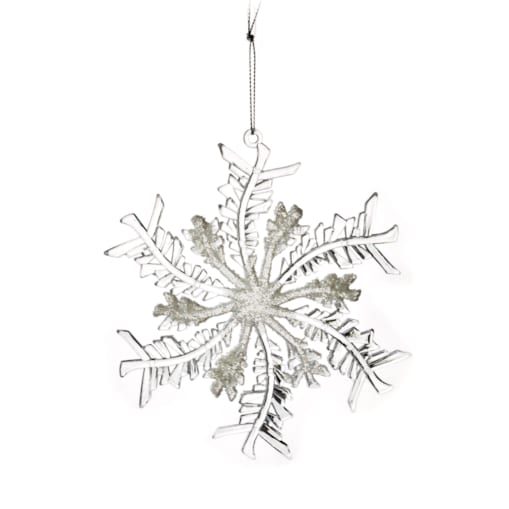 SANTA LILA Zawieszka bombka 0,4x13,5xh13,5 śnieżynka