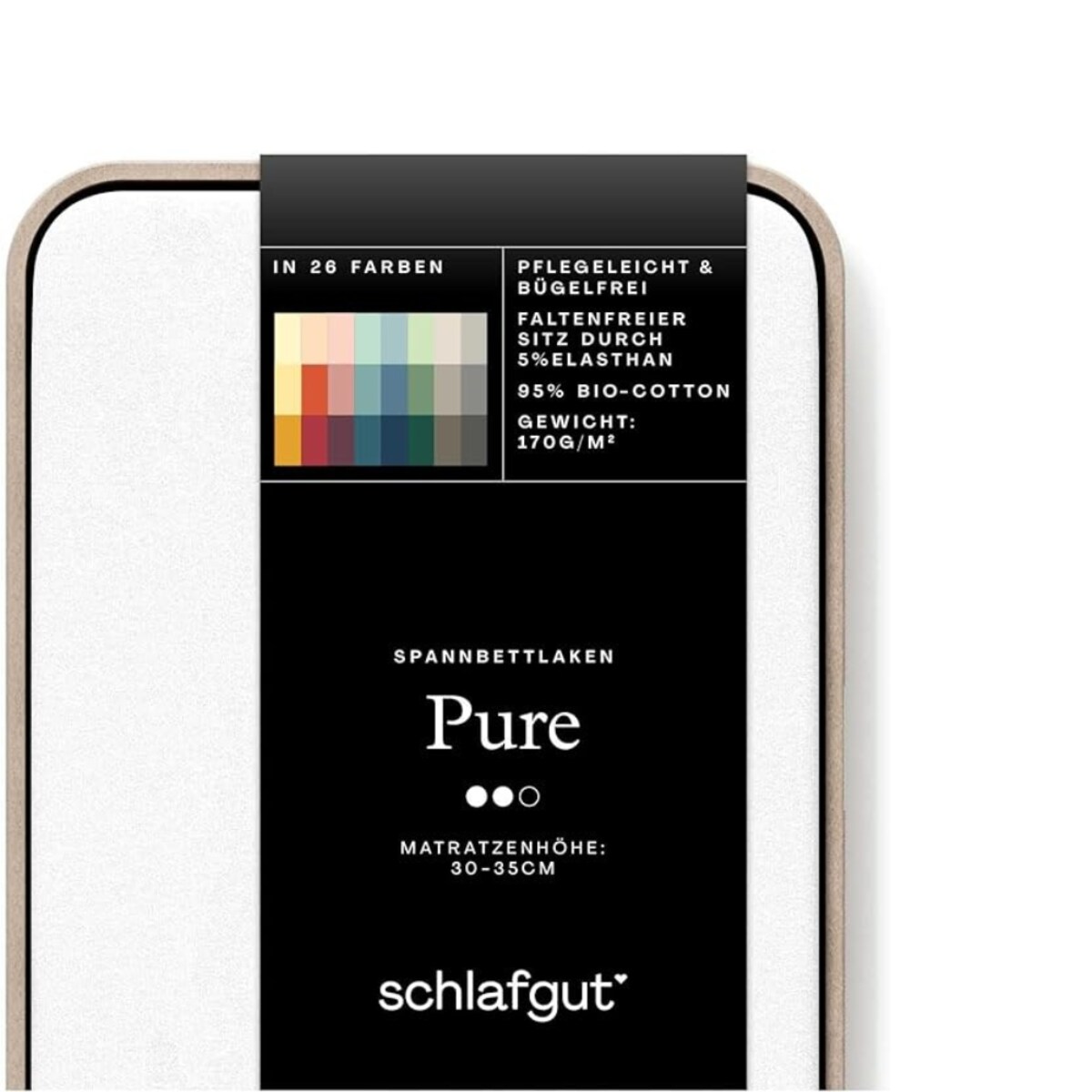 Prześcieradło Schlafgut Pure Baby Uniwersalny Gray Light 511