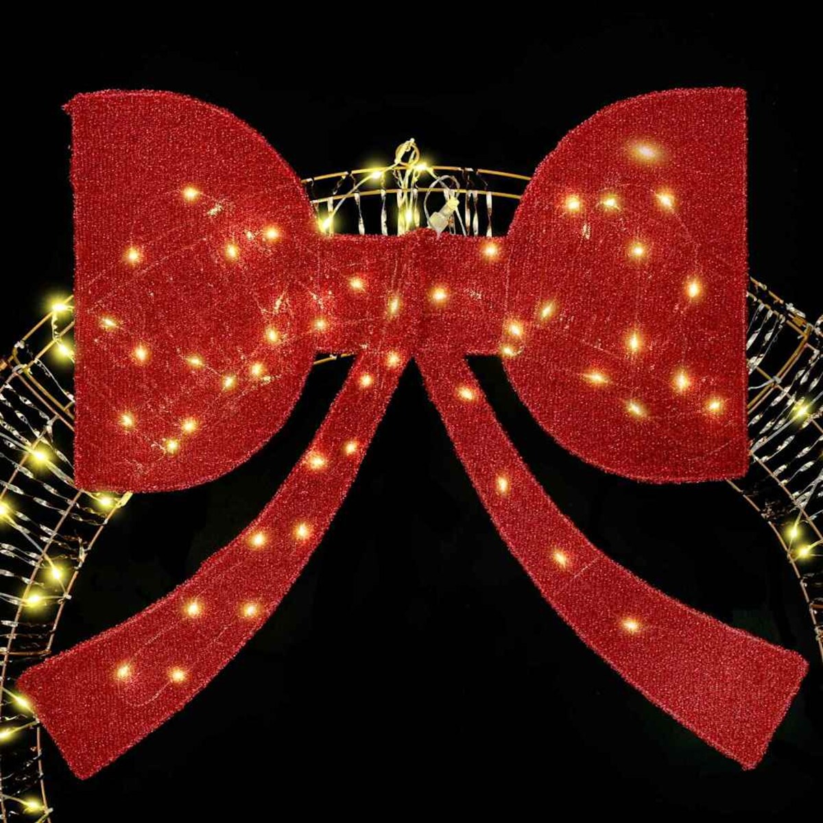 vidaXL Wianek z 150 diodami LED Ciepła biel 120 cm PET