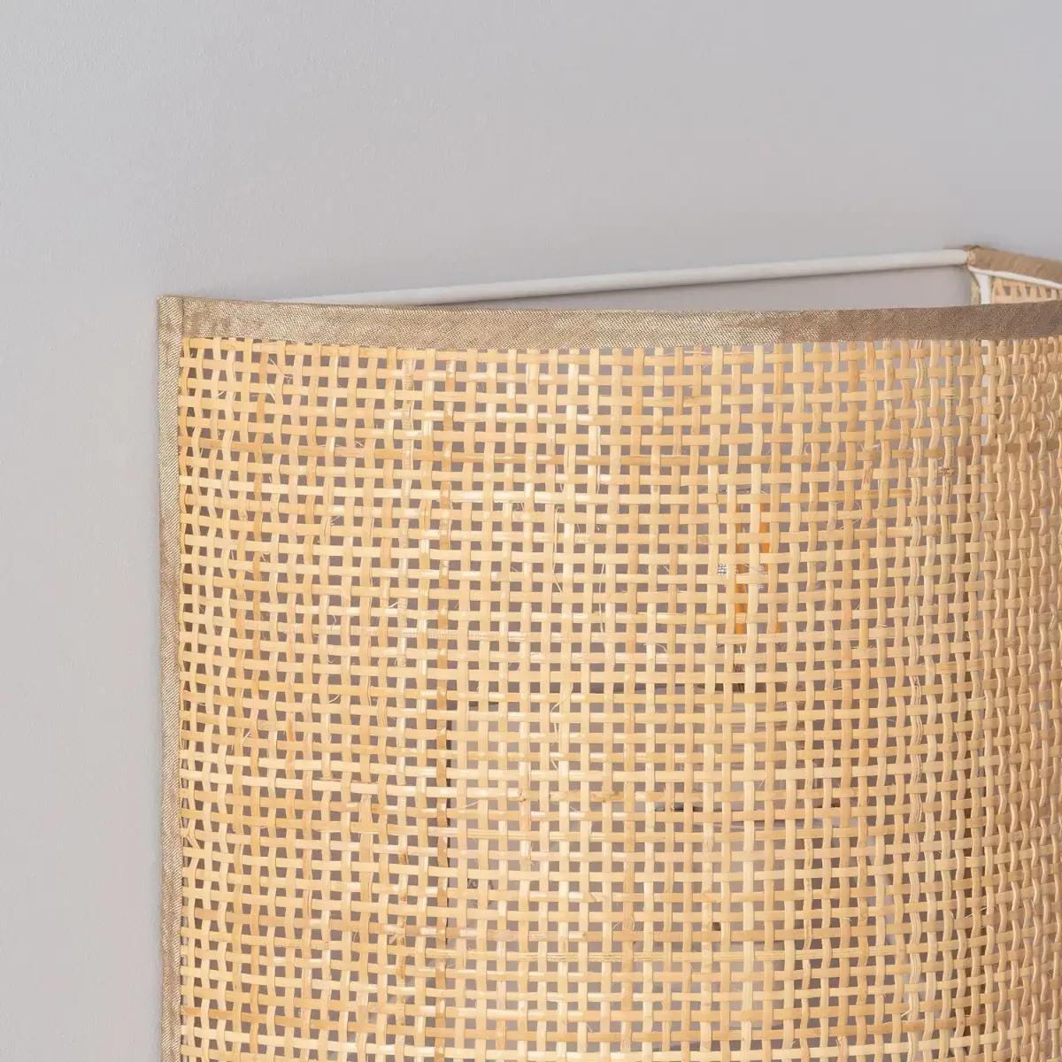 Ekologiczna lampa ścienna Boho ABR-KL-BH-E14 Abruzzo ratan brązowy