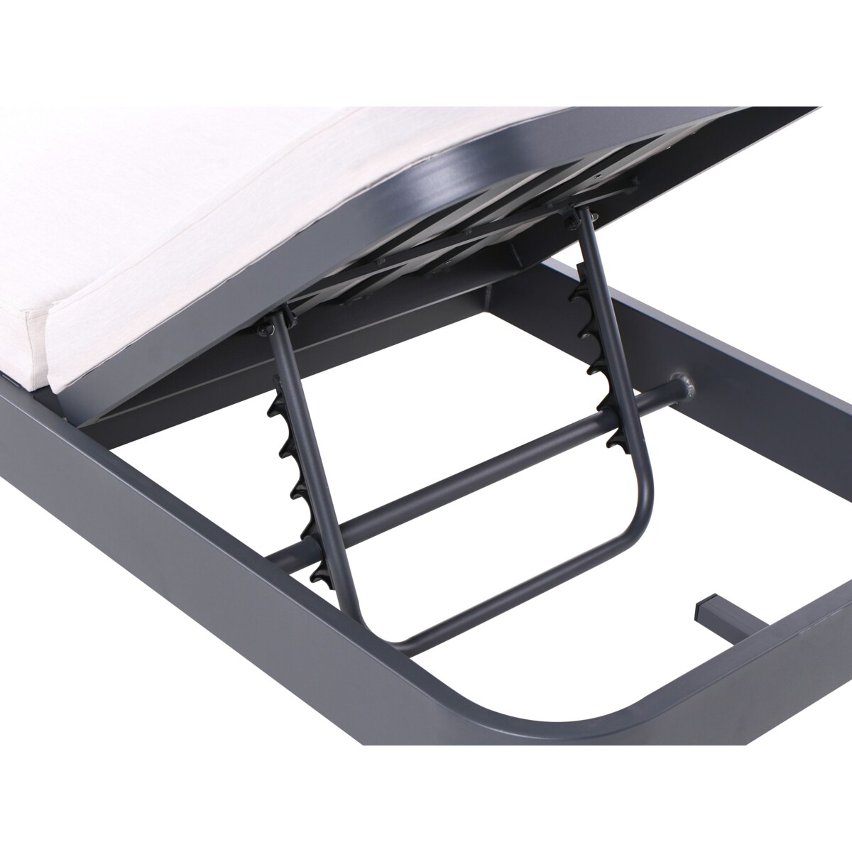 Leżak ogrodowy z poduszką NETTUNO Metal Jasnobeżowy