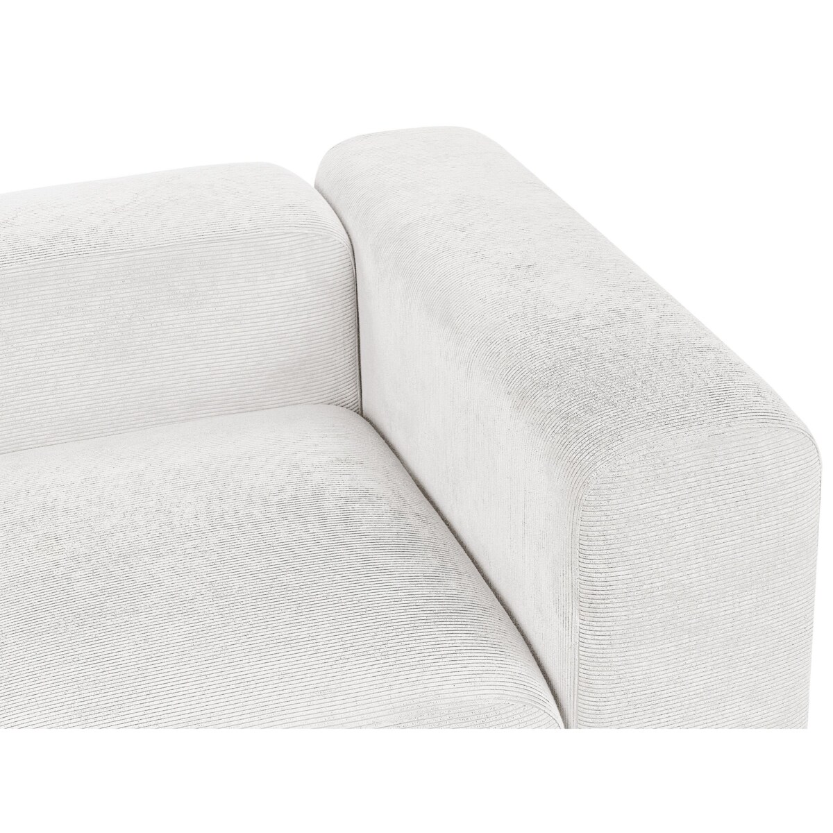 Sofa modułowa 2-osobowa sztruksowa biała FALSTERBO