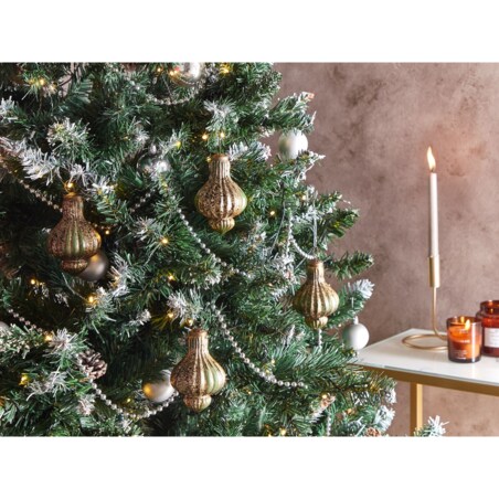 Zestaw 8 bombek BRILLANT Szkło Zielony