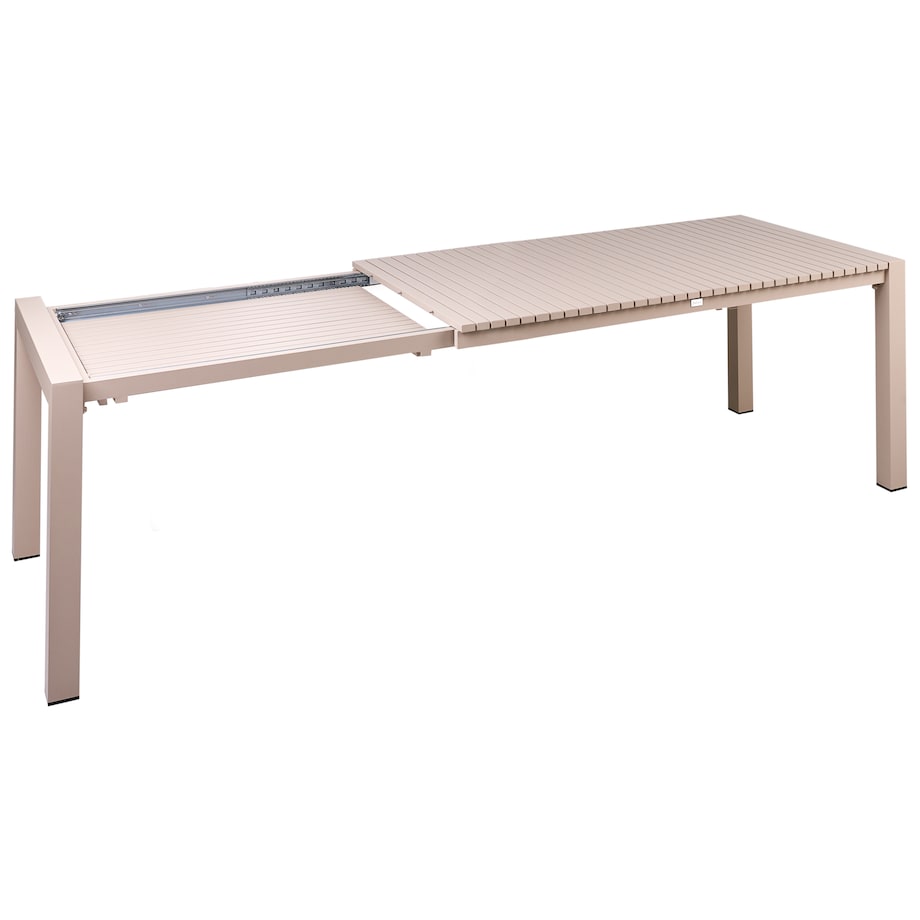 Stół ogrodowy rozkładany ARDESIO 160/220 cm 90 cm Metal Piaskowy