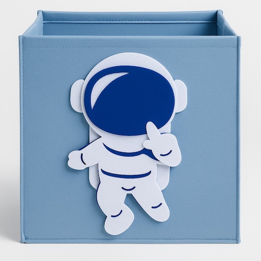 Filcowy pojemnik na zabawki MOLKI, 30 x 30 x 30 cm