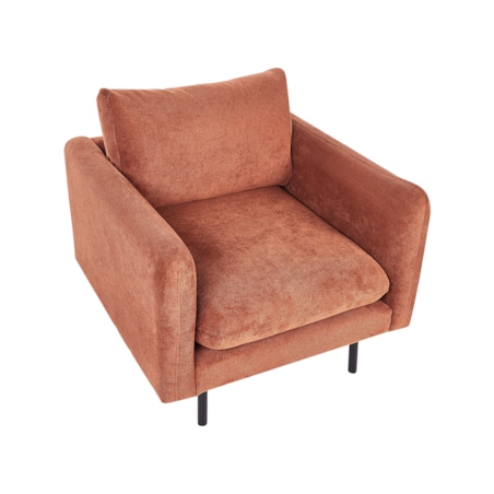 Zestaw wypoczynkowy z otomaną tapicerowany złoty brąz VINTERBRO