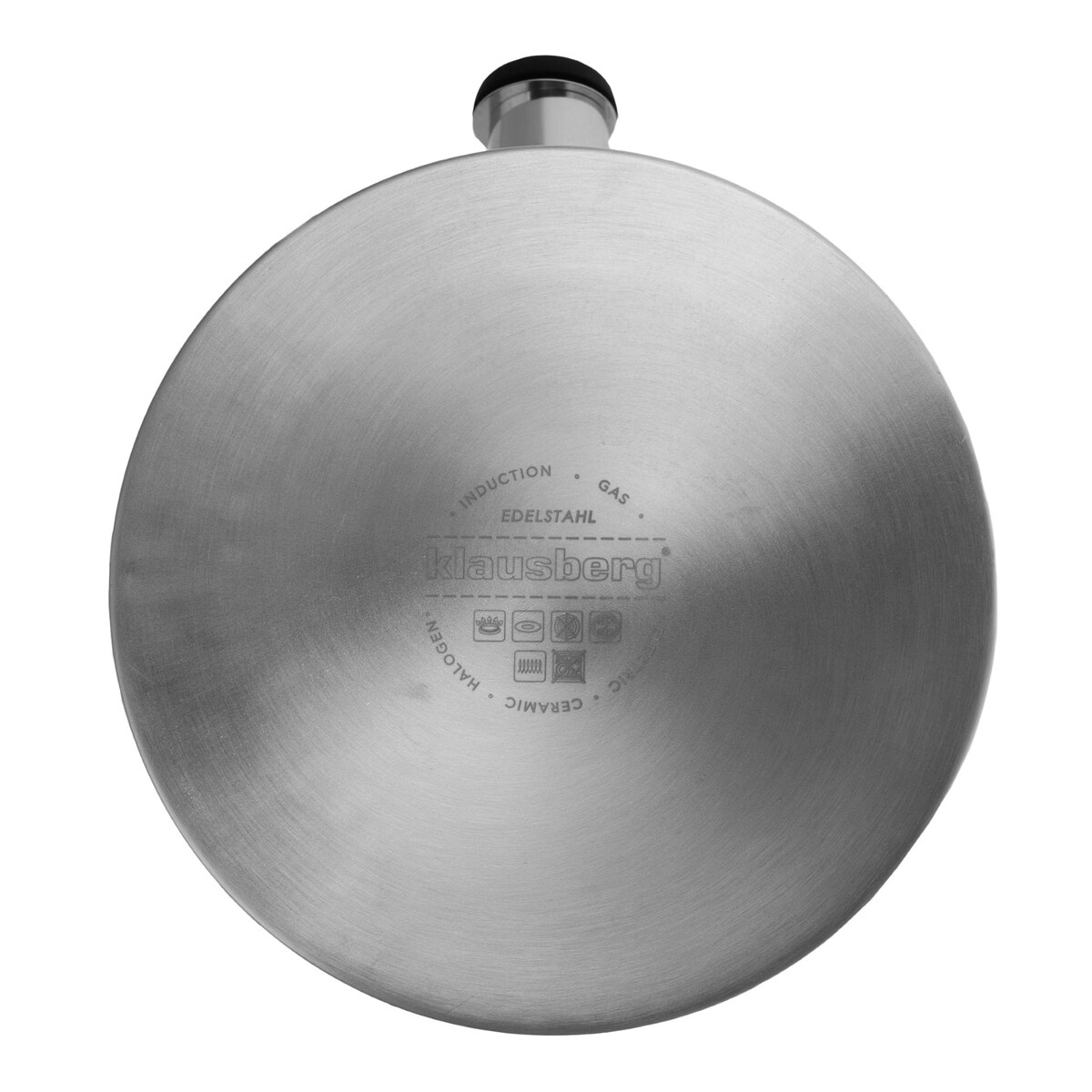 Czajnik stalowy z gwizdkiem 2.7L grube dno szary marmurek KLAUSBERG