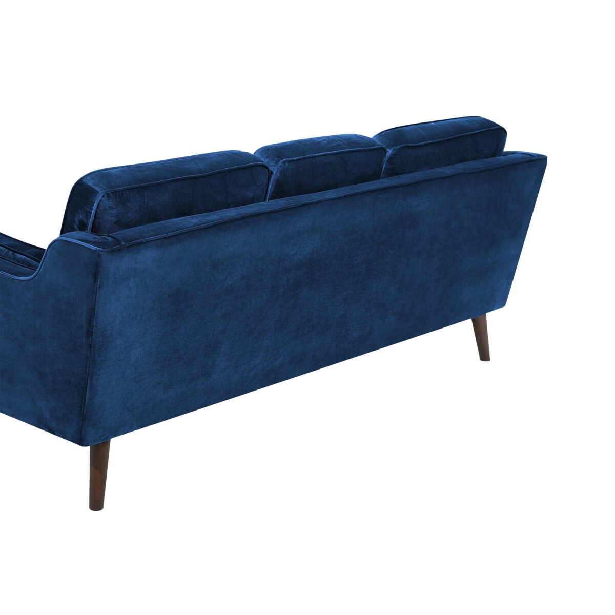 Sofa 3-osobowa welurowa niebieska LOKKA