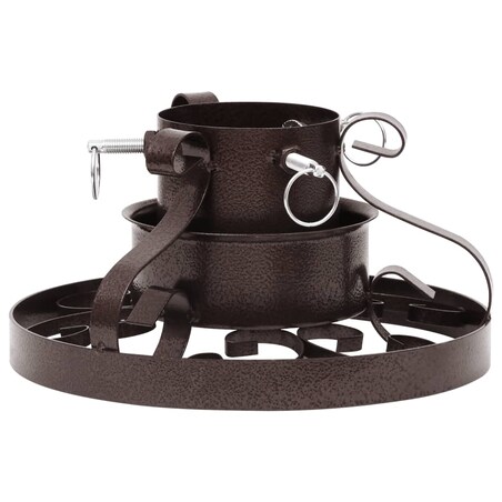 vidaXL Stojak pod choinkę, antyczna miedź, 29x29x15,5 cm