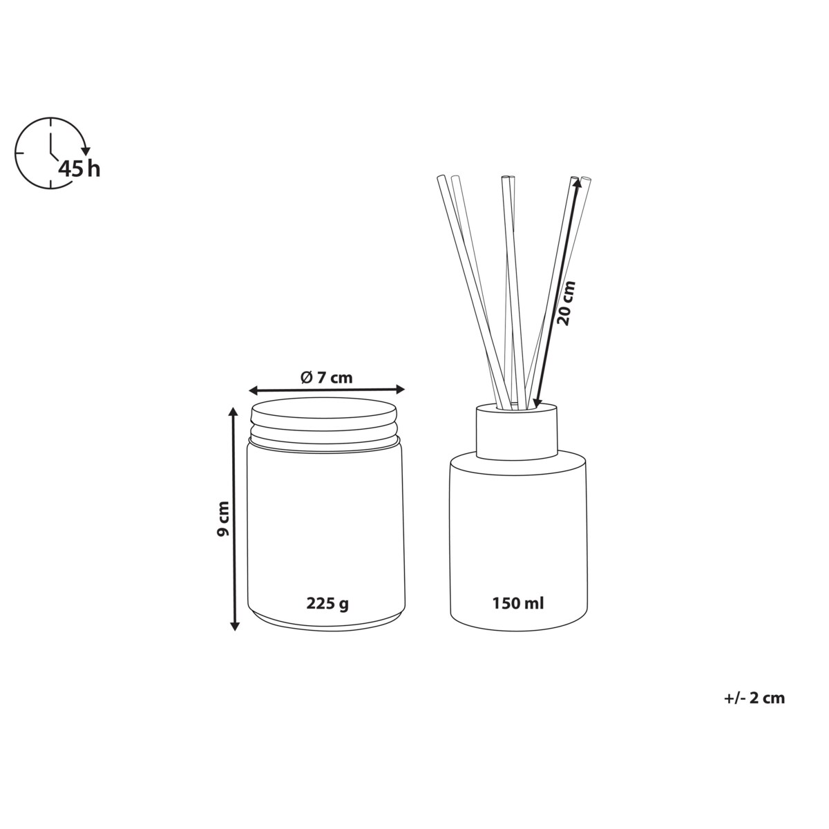 Zestaw zapachowy świeca sojowa i dyfuzor z patyczkami świeże pranie DARK ELEGANCE