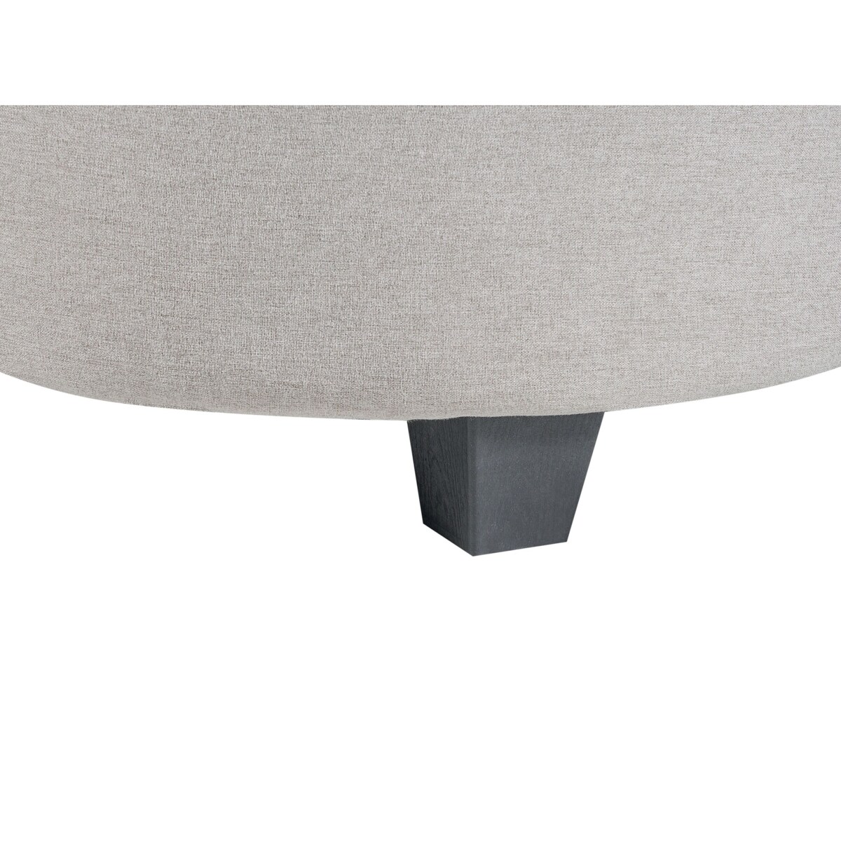 Sofa półokrągła 6-osobowa lniana szara SOLBERG