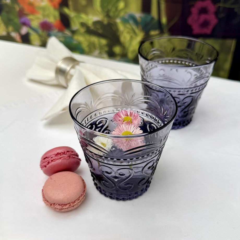 VILLA ITALIA Szklanka ametystowa 250 ml 9 cm FIORINO