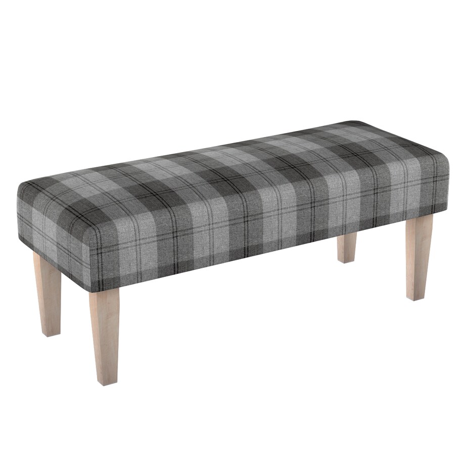 Ławka, krata szaro-grafitowa, 100 x 40 x 40 cm, Edinburgh