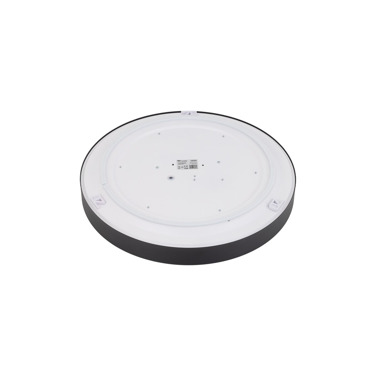 Lampa Sufitowa Łazienkowa Tk Lighting Velis Czarny Plafon Led 30W Ip54 Zmienna Barwa, Ściemniany