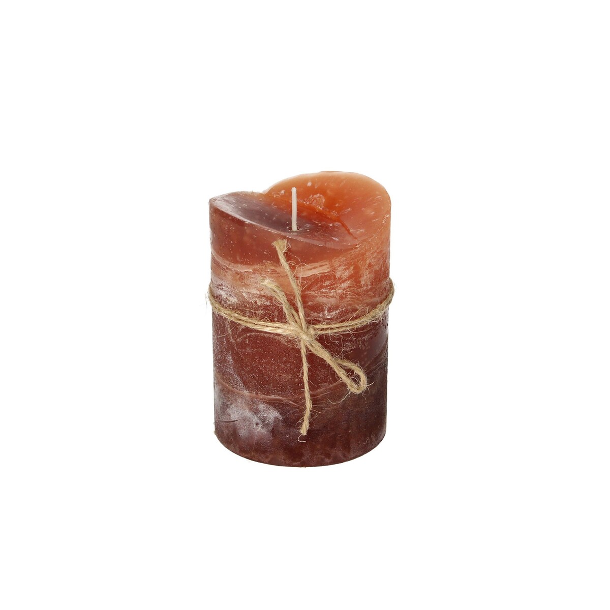 Świeca Dorotea 10cm amber, 7 x 10 cm