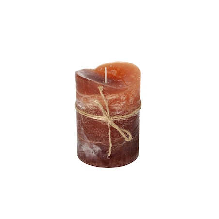 Świeca Dorotea 10cm amber, 7 x 10 cm