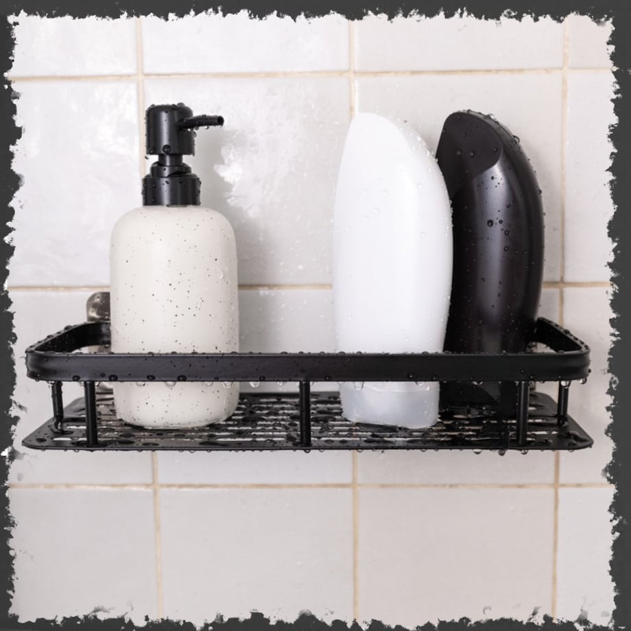 2 szt półka wisząca samoprzylepna loft ścienna łazienkowa pod prysznic