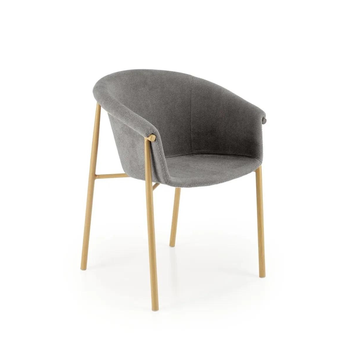 Krzesło tapicerowane K489 szare