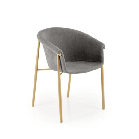 Krzesło tapicerowane K489 szare