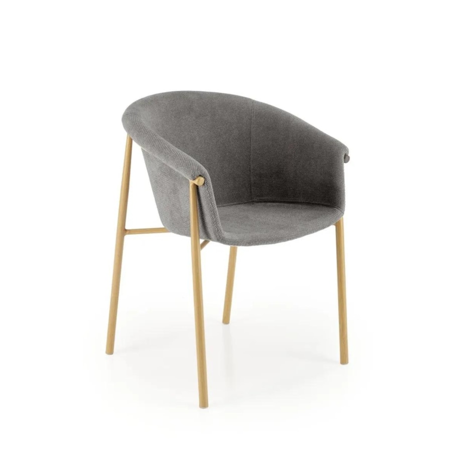 Krzesło tapicerowane K489 szare