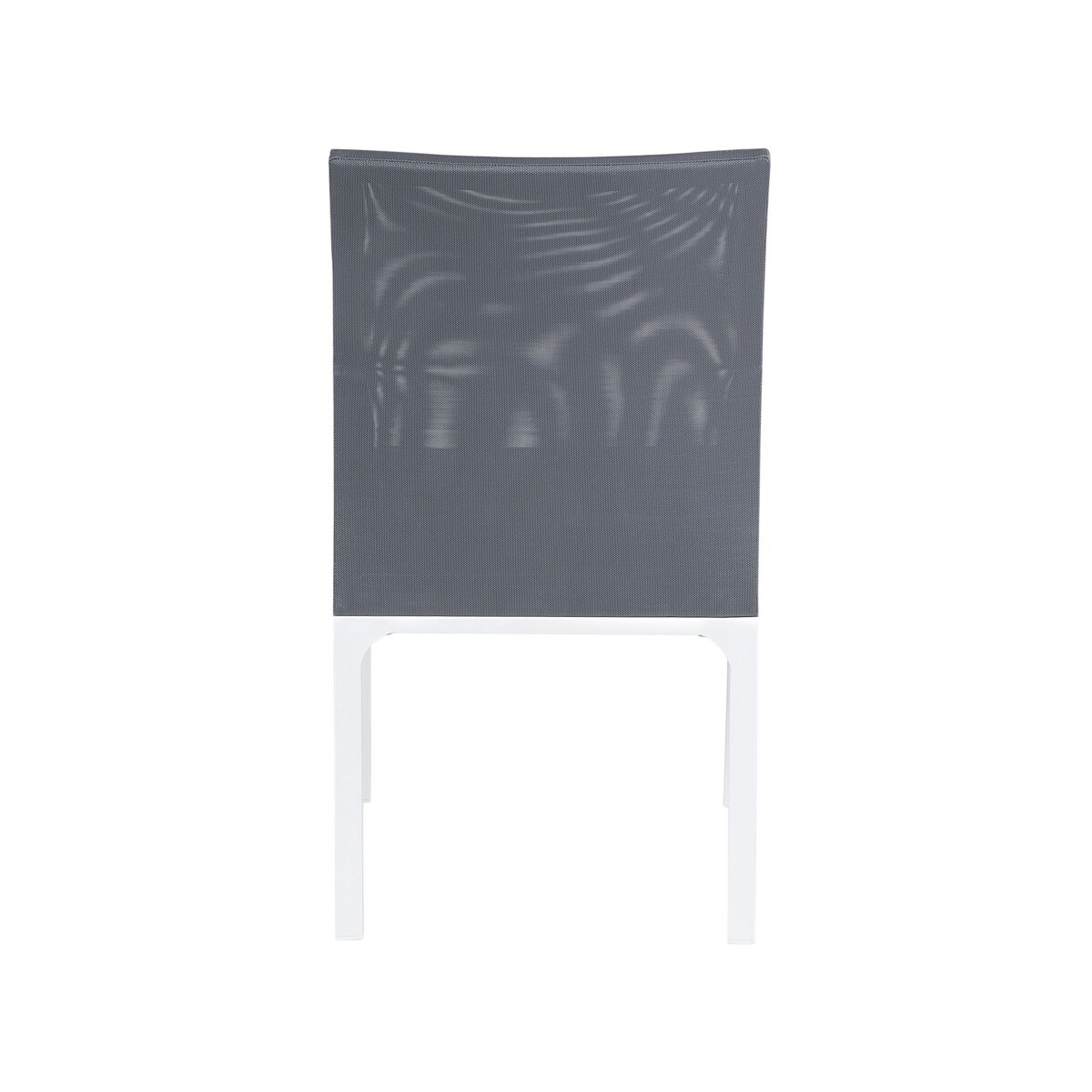 Zestaw 4 krzeseł ogrodowych szary BACOLI