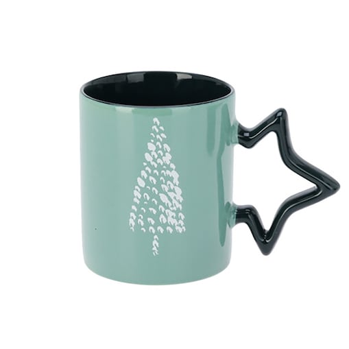 Kubek Z Uchem Świąteczny 380 Ml Porcelanowy Zimowy Świąteczny