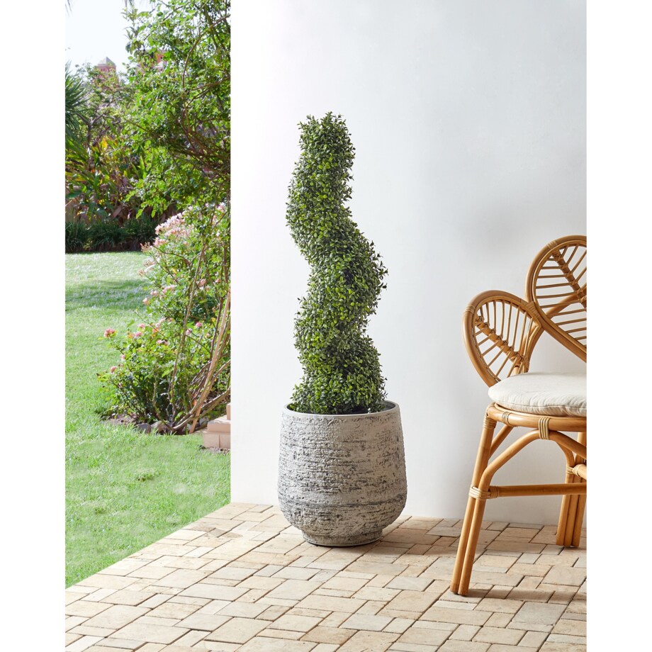 Sztuczna roślina BUXUS SPIRAL TREE 98 cm Zielony