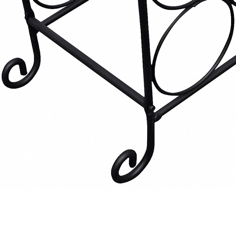 vidaXL Metalowy stojak na 21 butelek wina