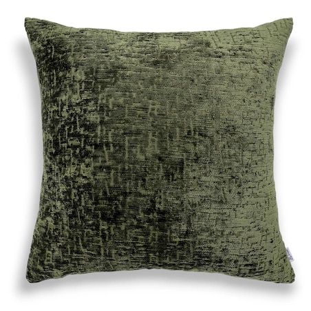 Duża zielona poduszka 50x50 Bess - ciemna oliwka