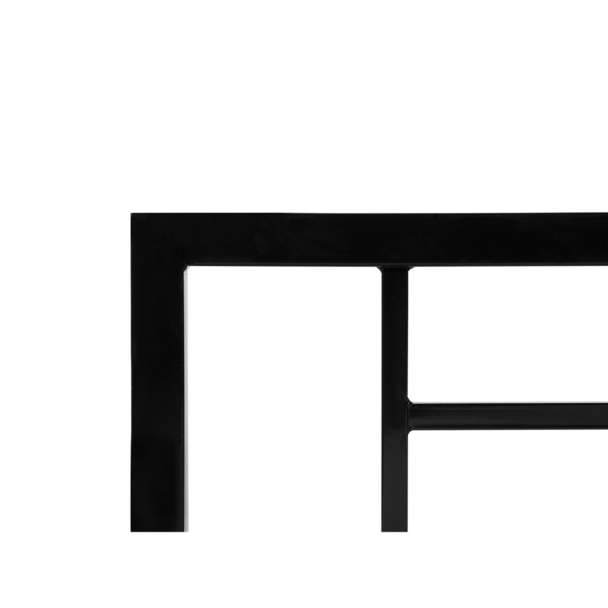 Łóżko metalowe 140 x 200 cm czarne CUSSET