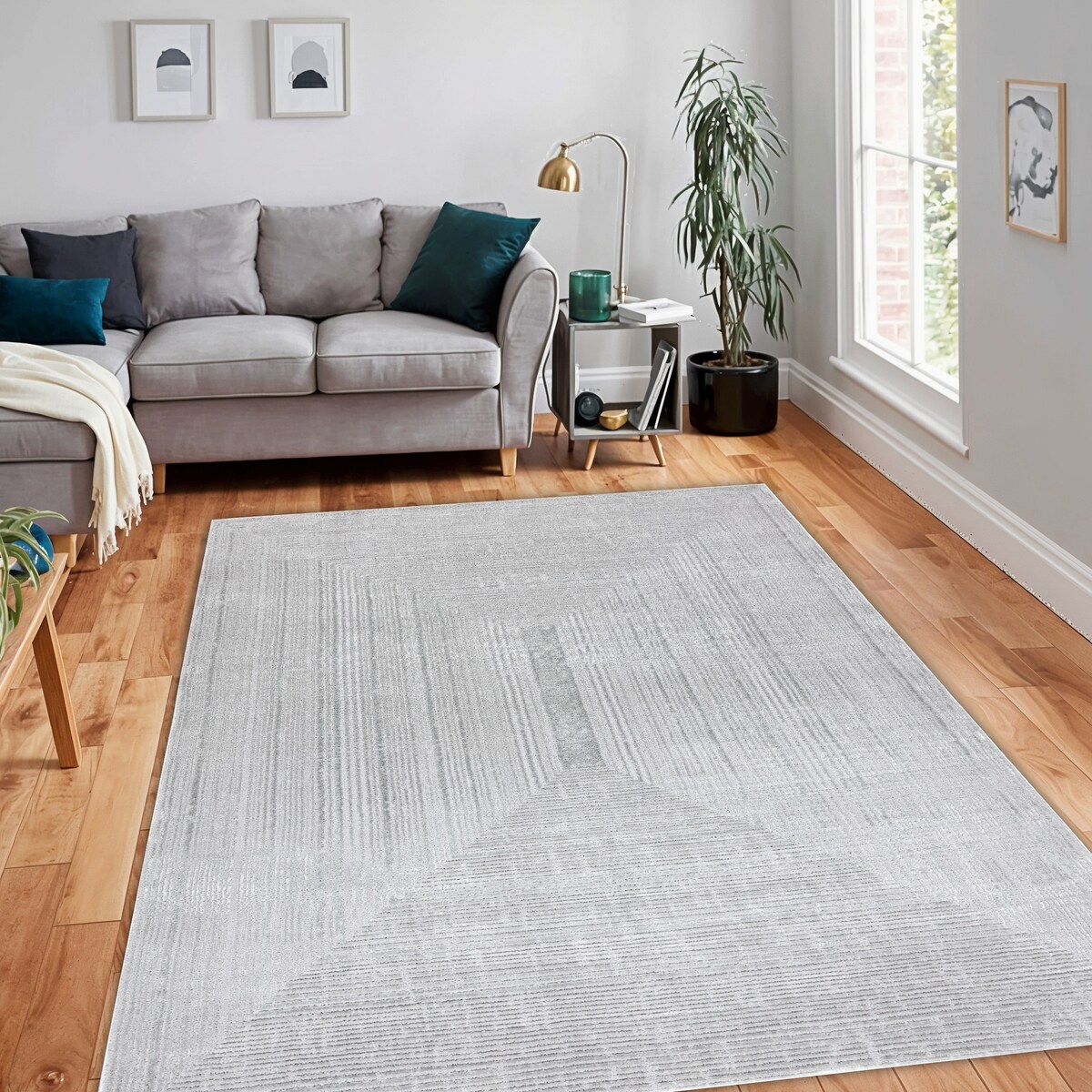 Dywan BALANCE 8788 szary - Geometryczny, 160x220 cm