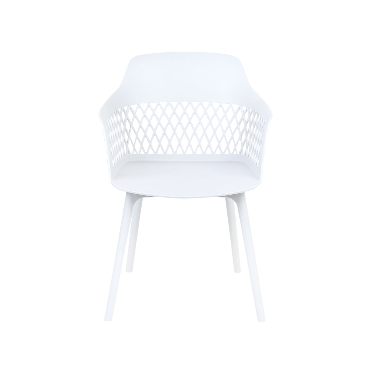 Zestaw 2 krzeseł do jadalni biały ALMIRA
