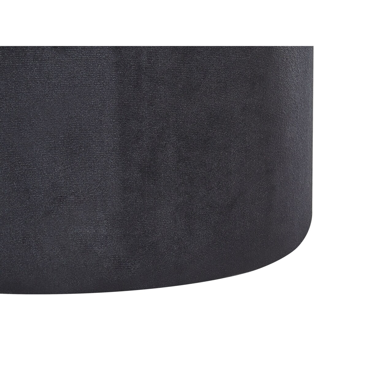 Zestaw 2 pufów ze schowkiem welurowy czarny DORIS