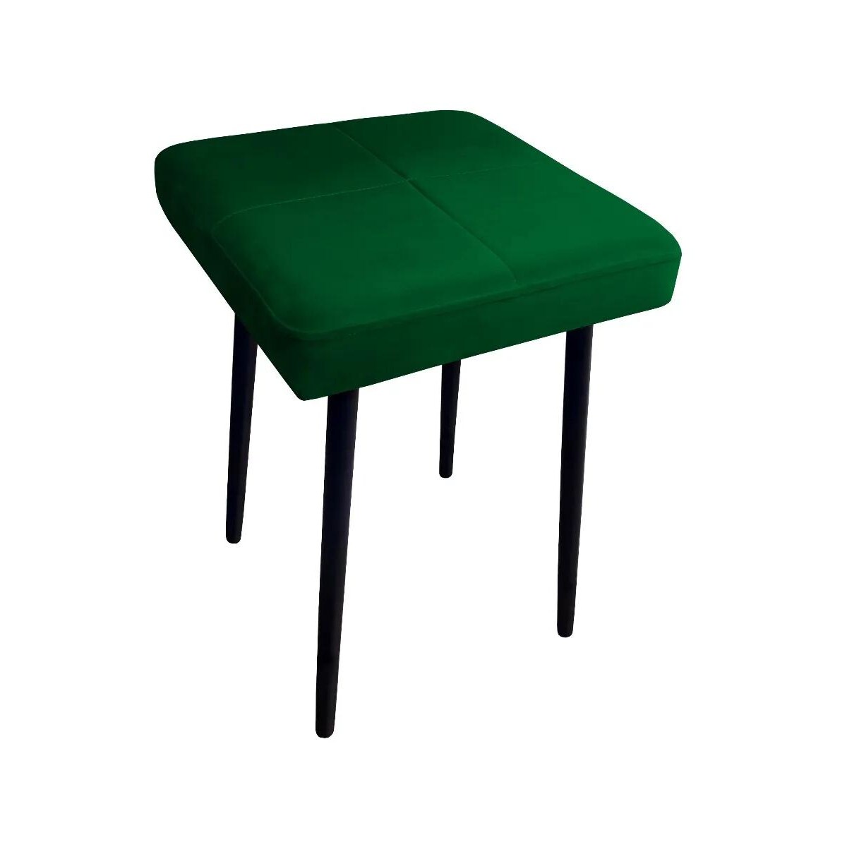Taboret SQUARE MG VELVET zielony