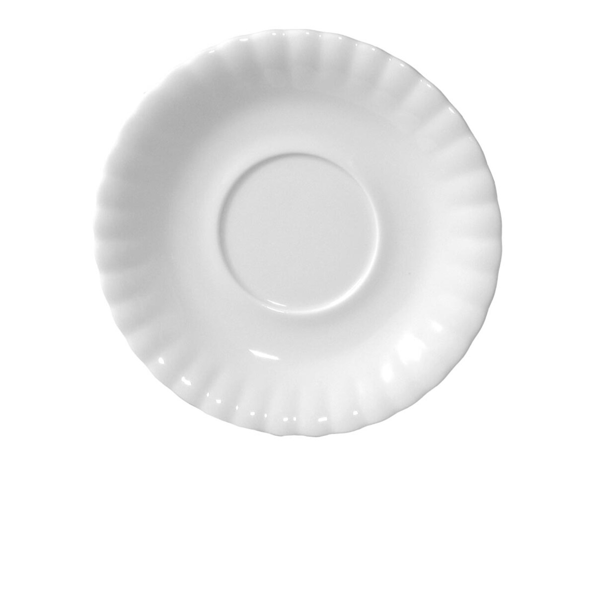 Zestaw filiżanek ze spodkami dla 6 osób 12 el. Iwona Biała C000