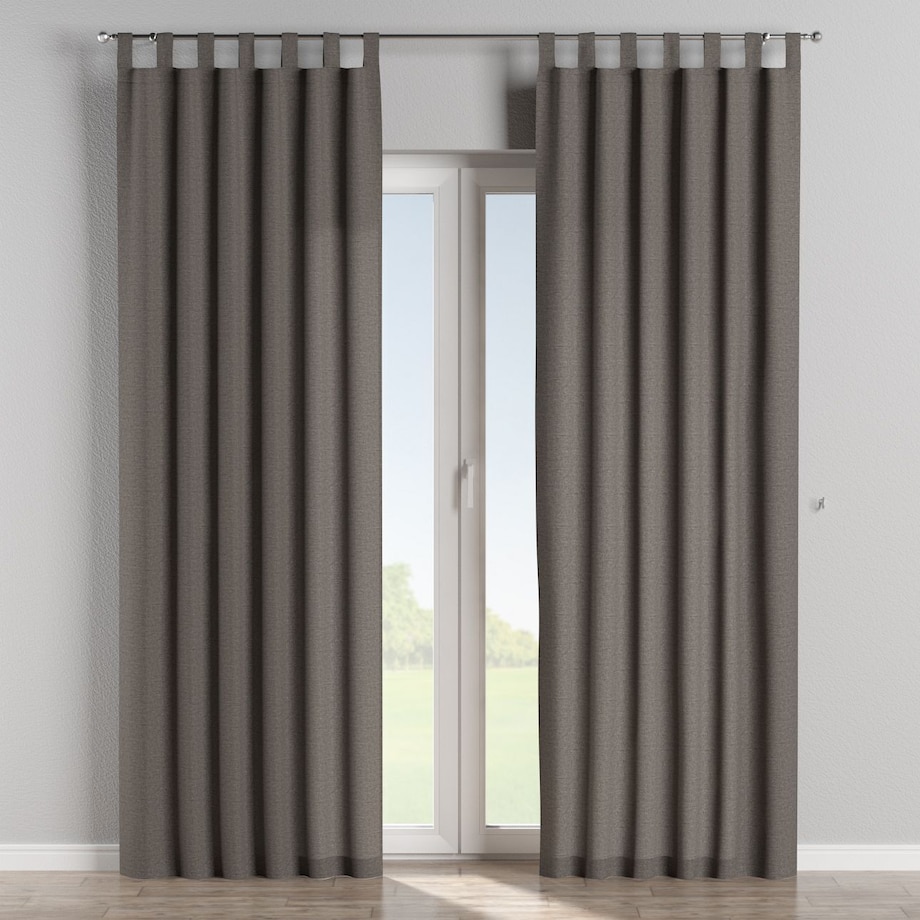 Zasłona na szelkach 1 szt. 130x245 grafit