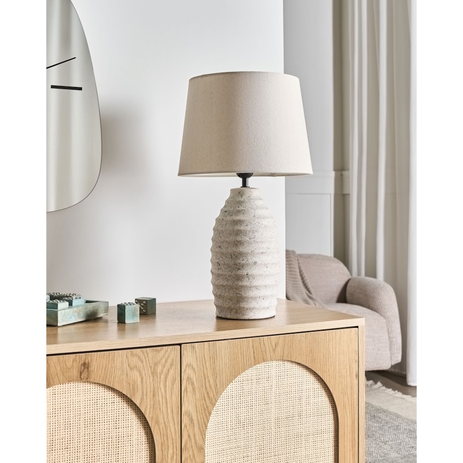 Lampa stołowa BILLY Ceramika Złamana biel