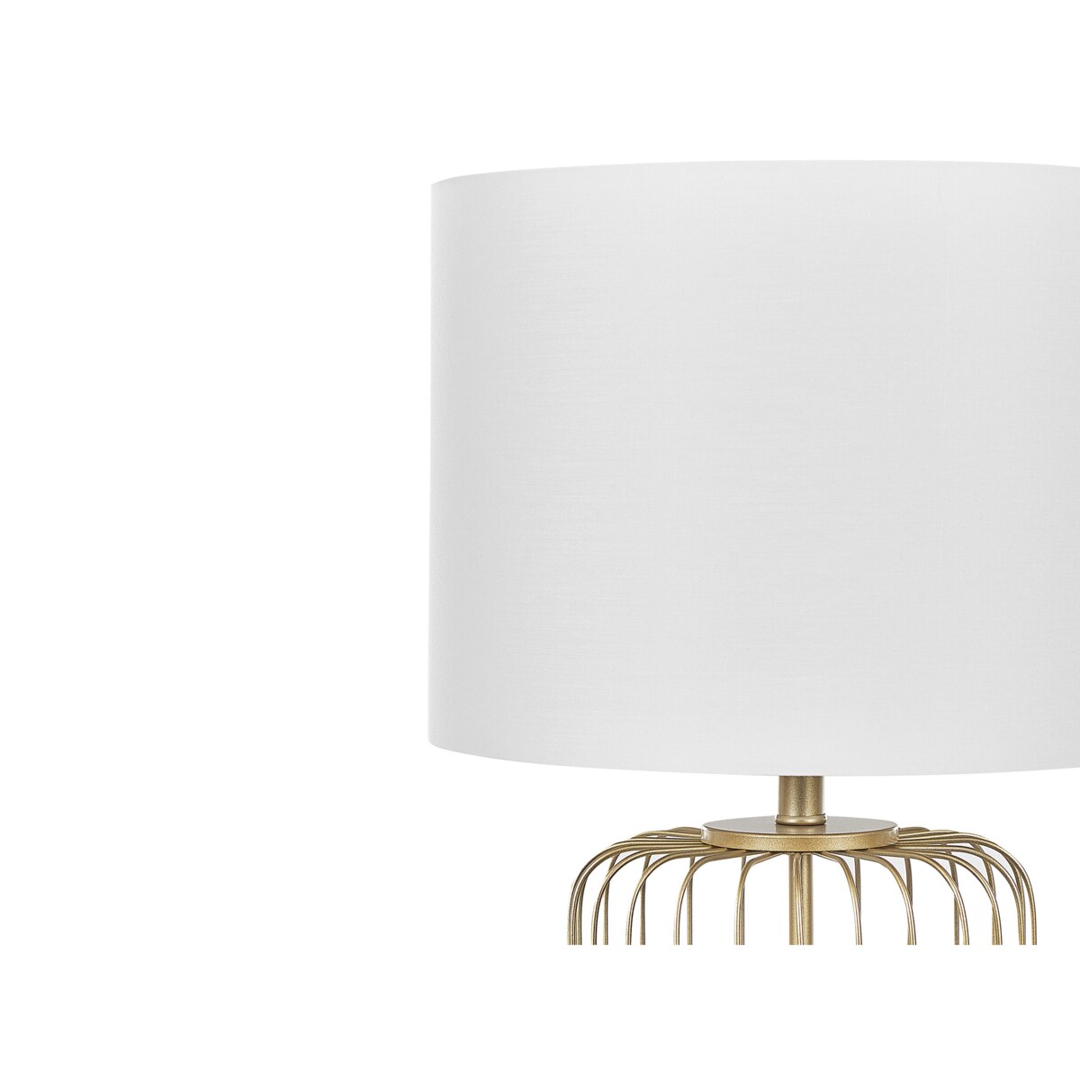 Lampa stołowa metalowa złota THOUET