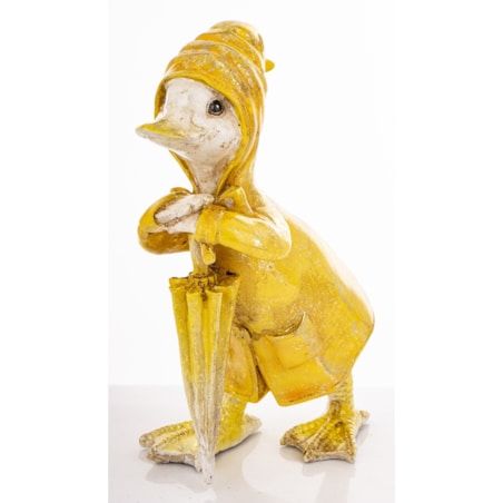 Dekoracja - kaczorek pod parasolem 22x13,5x10 cm ANATRA