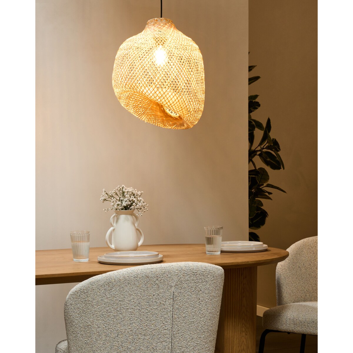 Lampa wisząca GURABO Bambus Naturalny
